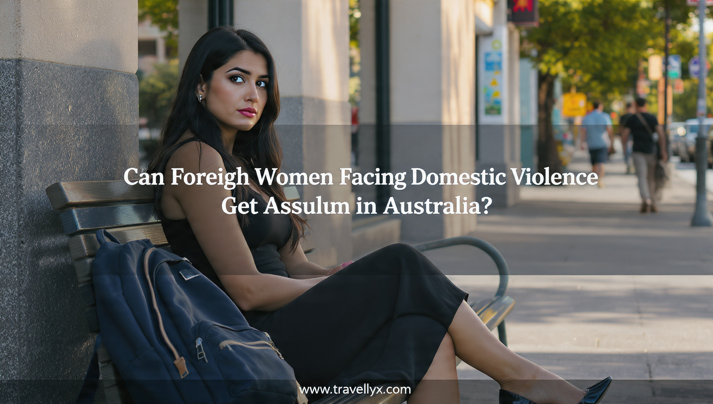 A foreign woman looking thoughtful and hopeful, symbolizing domestic violence survivors seeking asylum protection in Australia.