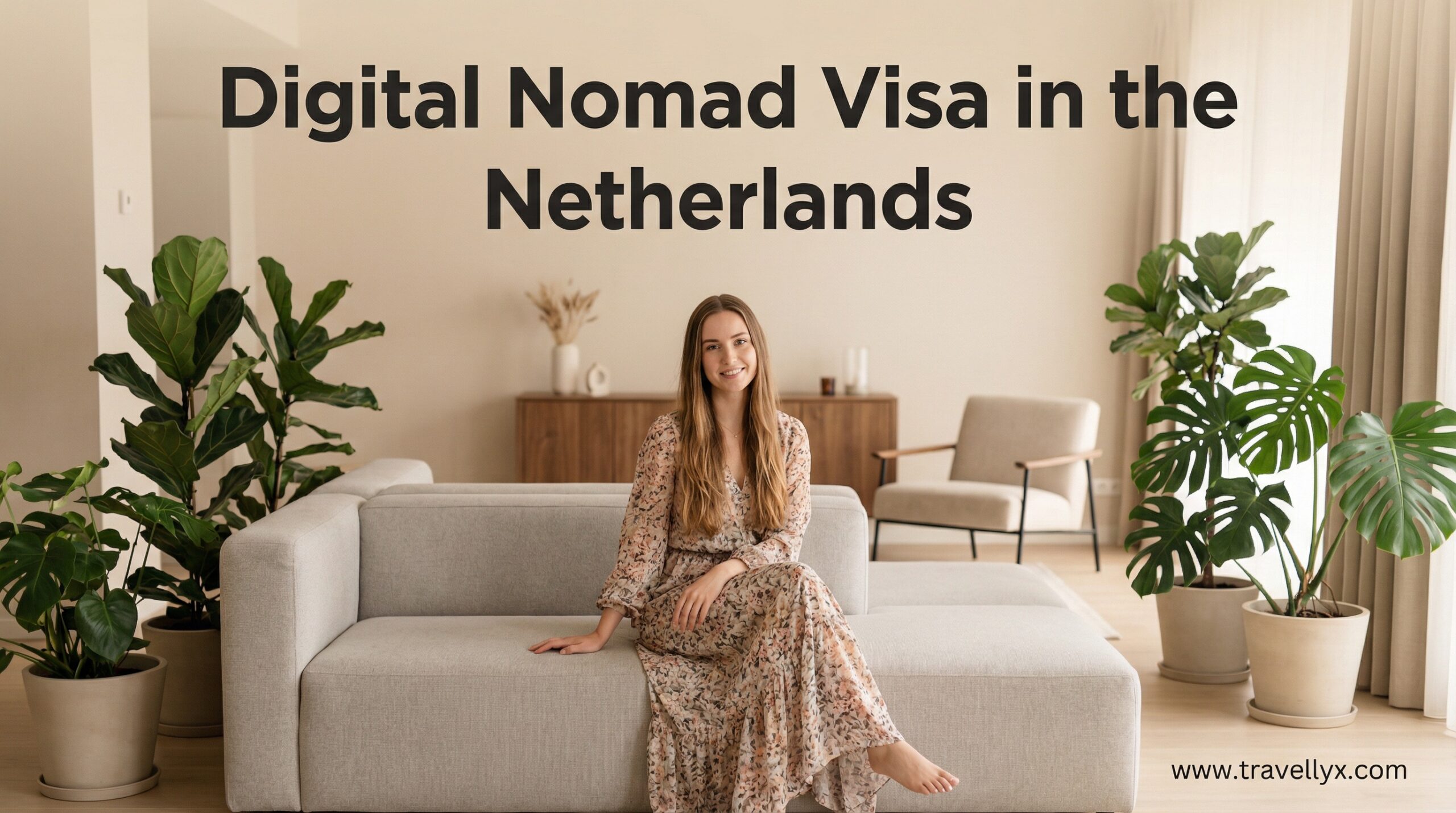 Solo female digital nomad working remotely in the Netherlands while exploring Europe under the Dutch Digital Nomad Visa