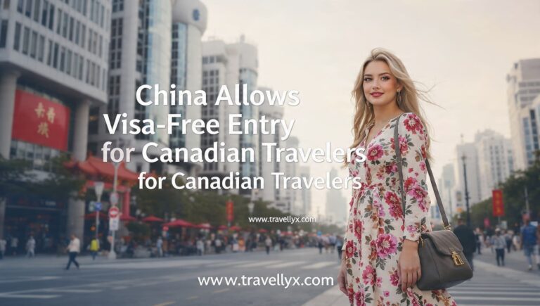 China visa-free entry for Canadian travelers explained by Travellyx